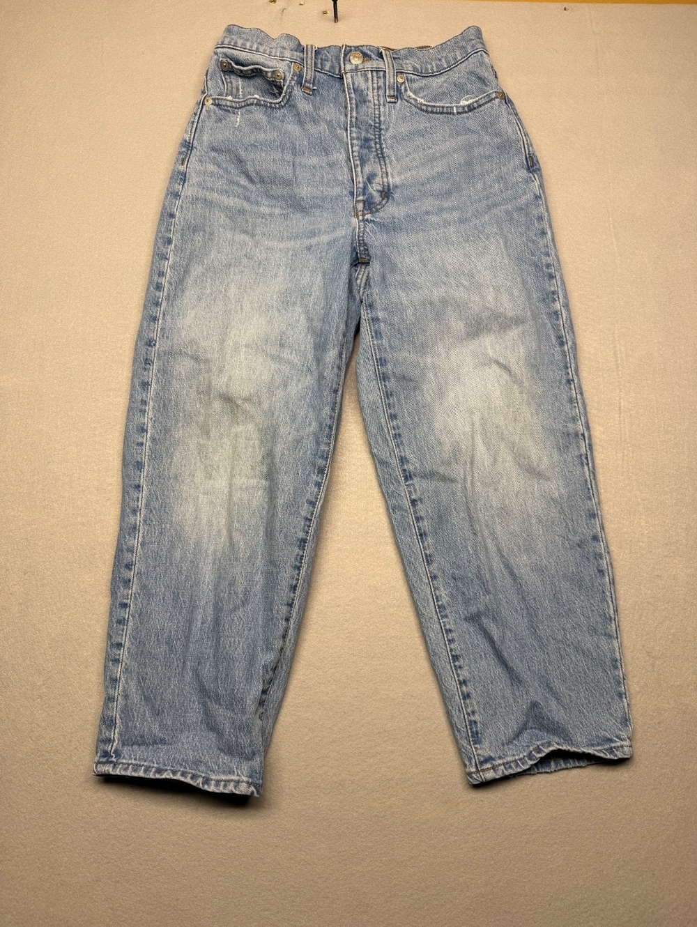Madewell Balloon Jeans Women's 24P Light Blue Denim